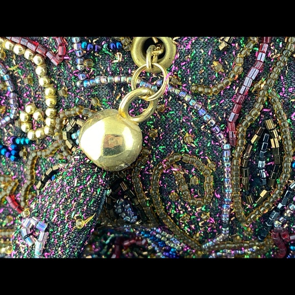 Vintage Warren Reed medium size beaded evening handbag! - Picture 12 of 13